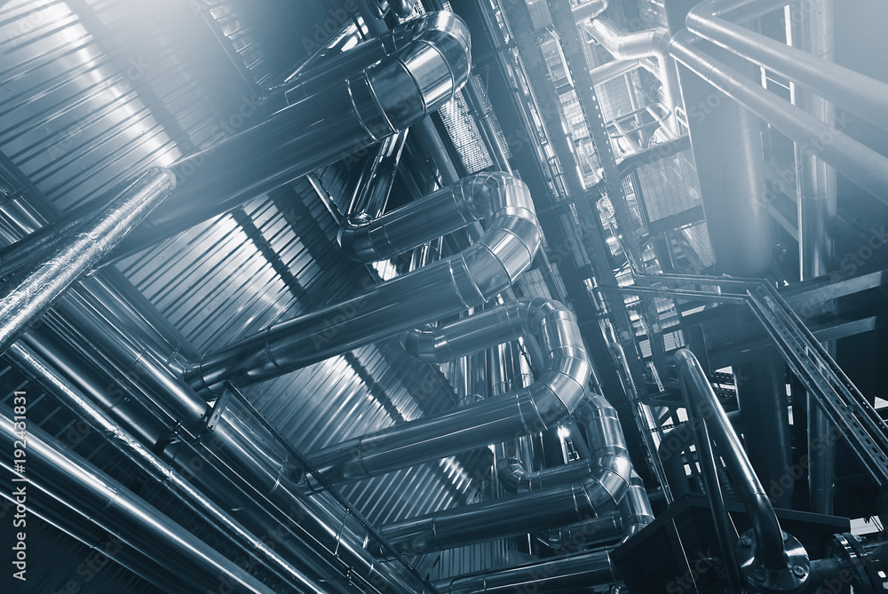 Industrial zone, Steel pipelines and equipment Industrial zone, Steel pipelines and equipment