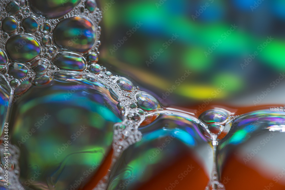 soap bubbles close up in the detail - macro photography soap bubbles close up in the detail - macro photography