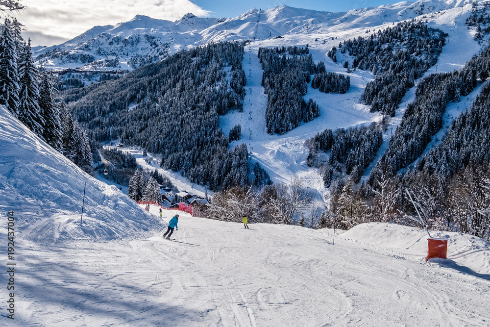 Wintersport in the French Alpes
