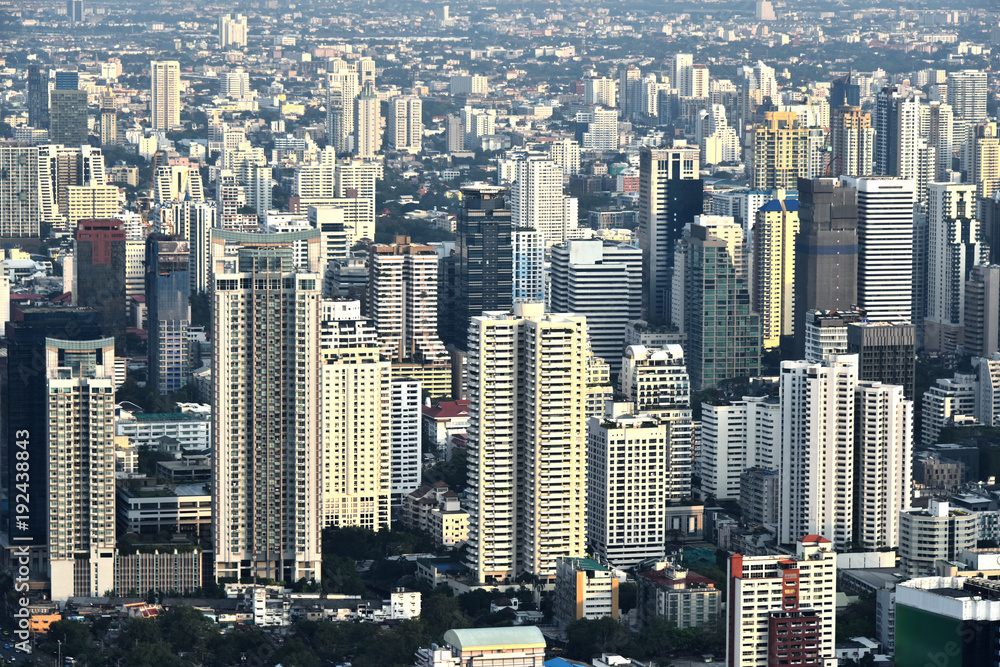View of the city of Bangkok, Thailand