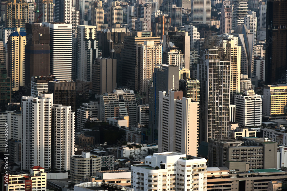 Naklejka premium View of the city of Bangkok, Thailand