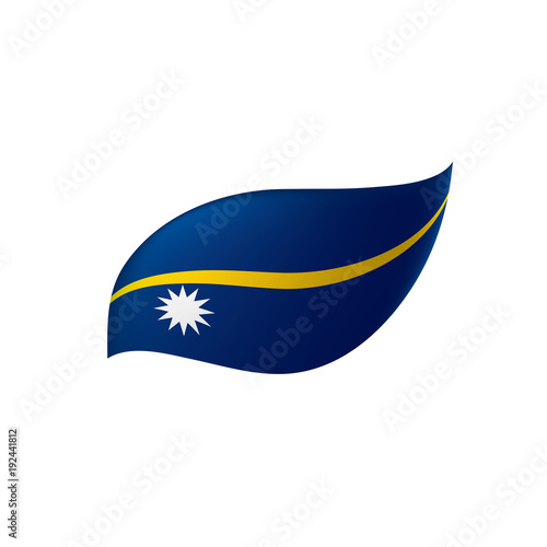 Free Download Nauru flag, vector illustration - GFXLoad