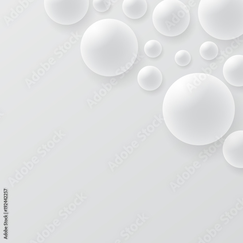 Abstract 3D Sphere design. 3d molecules concept, Atoms. on white background.