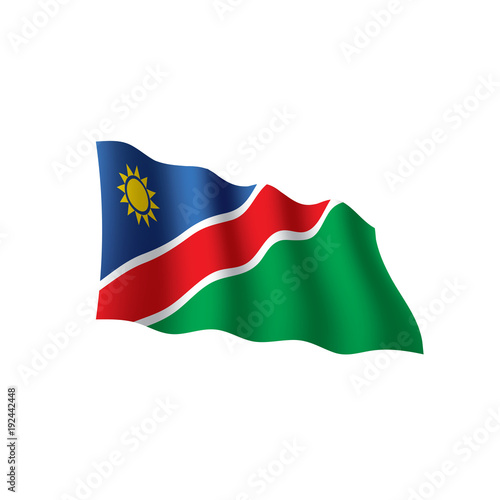 Namibia flag  vector illustration
