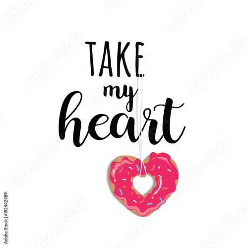 take my heart vector February 14  