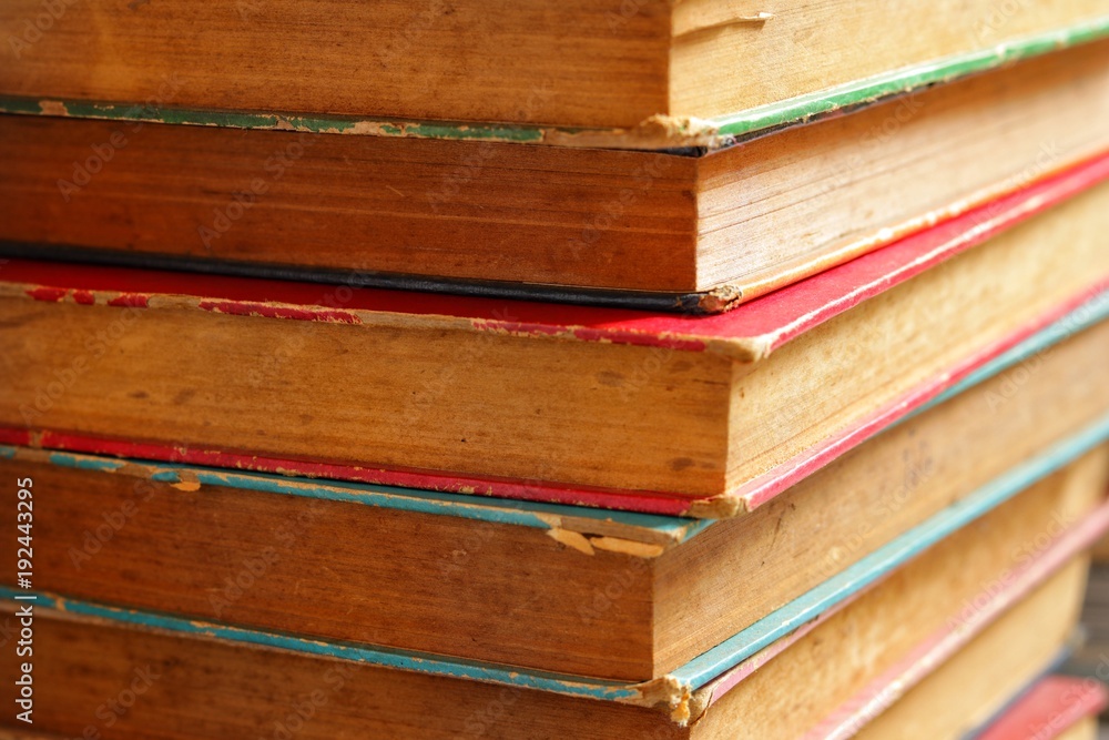 Pile of the old books, Close up Pile of the old books, Close up