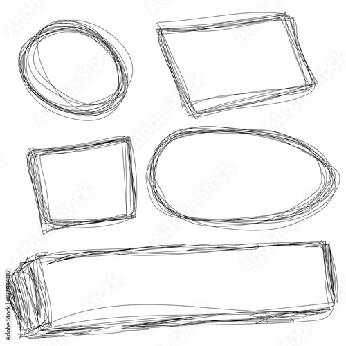 éléments rond rectangle dessin