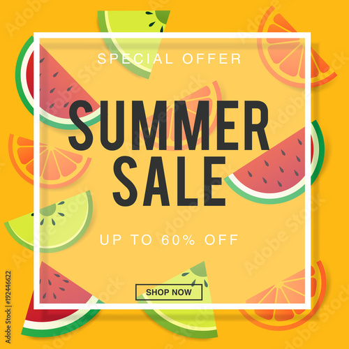 Summer sale background layout for banners Wallpaper flyers  invitation  posters  brochure  voucher discount