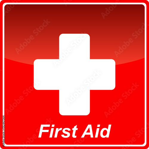 First aid icon - vector
