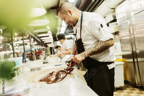 Chef in kitchen