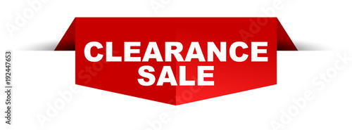 banner clearance sale photo