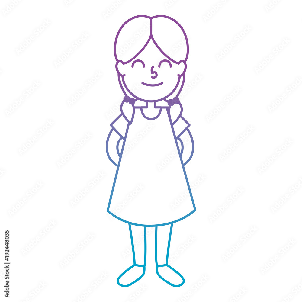 cute little girl character vector illustration design cute little girl character vector illustration design