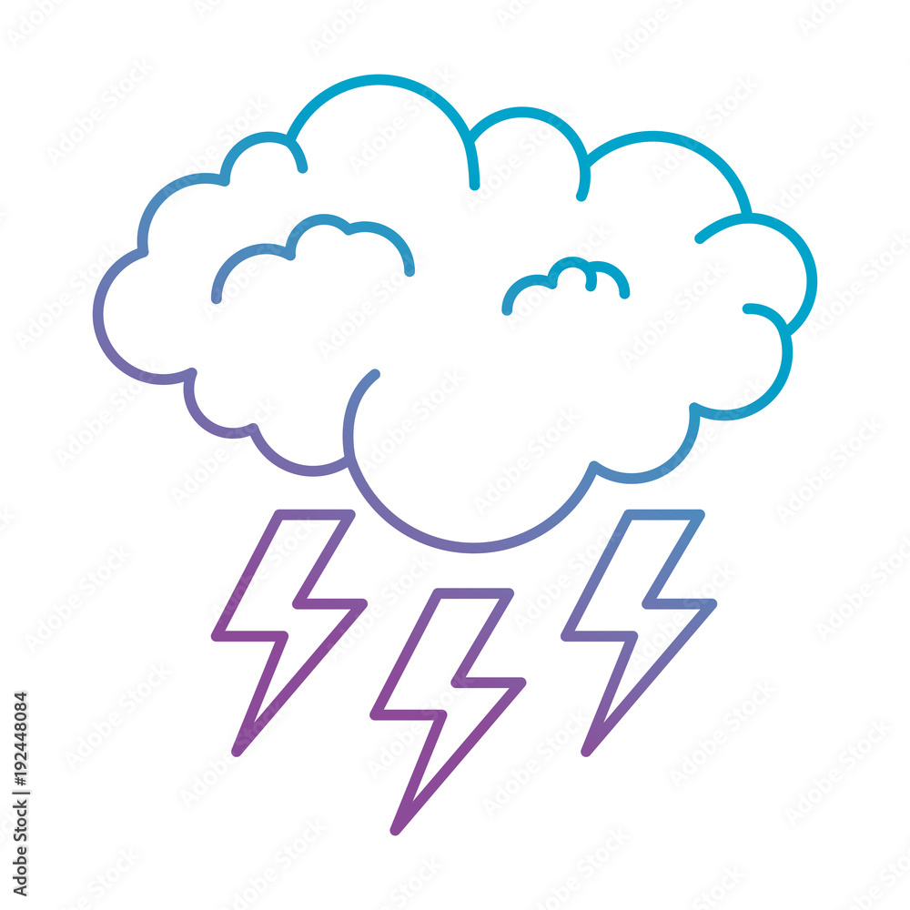 weather cloud rainy with rays vector illustration design weather cloud rainy with rays vector illustration design