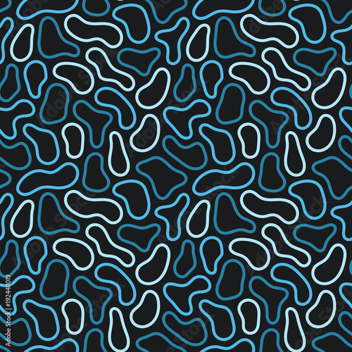 Disordered seamless pattern. Randomly located spots. Abstract background.