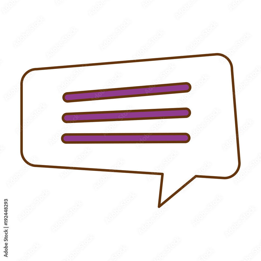 speech bubble sticker icon vector illustration design