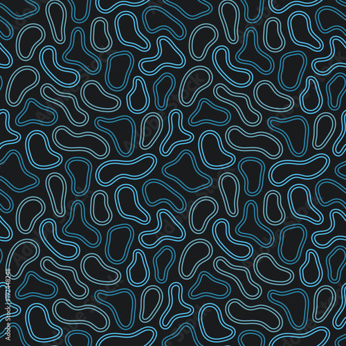 Disordered seamless pattern. Randomly located spots. Abstract background.