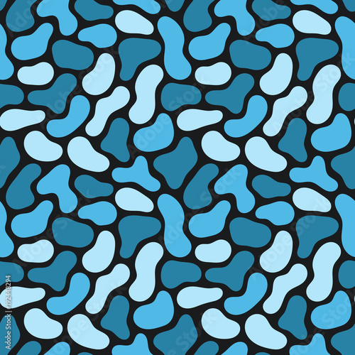 Disordered seamless pattern. Randomly located spots. Abstract background.