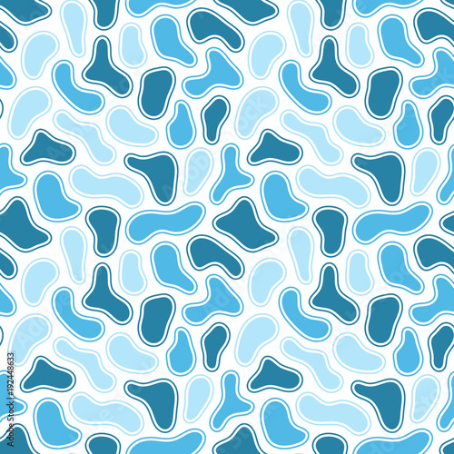 Disordered seamless pattern. Randomly located spots. Abstract background.