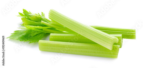Celery isolated on white background
