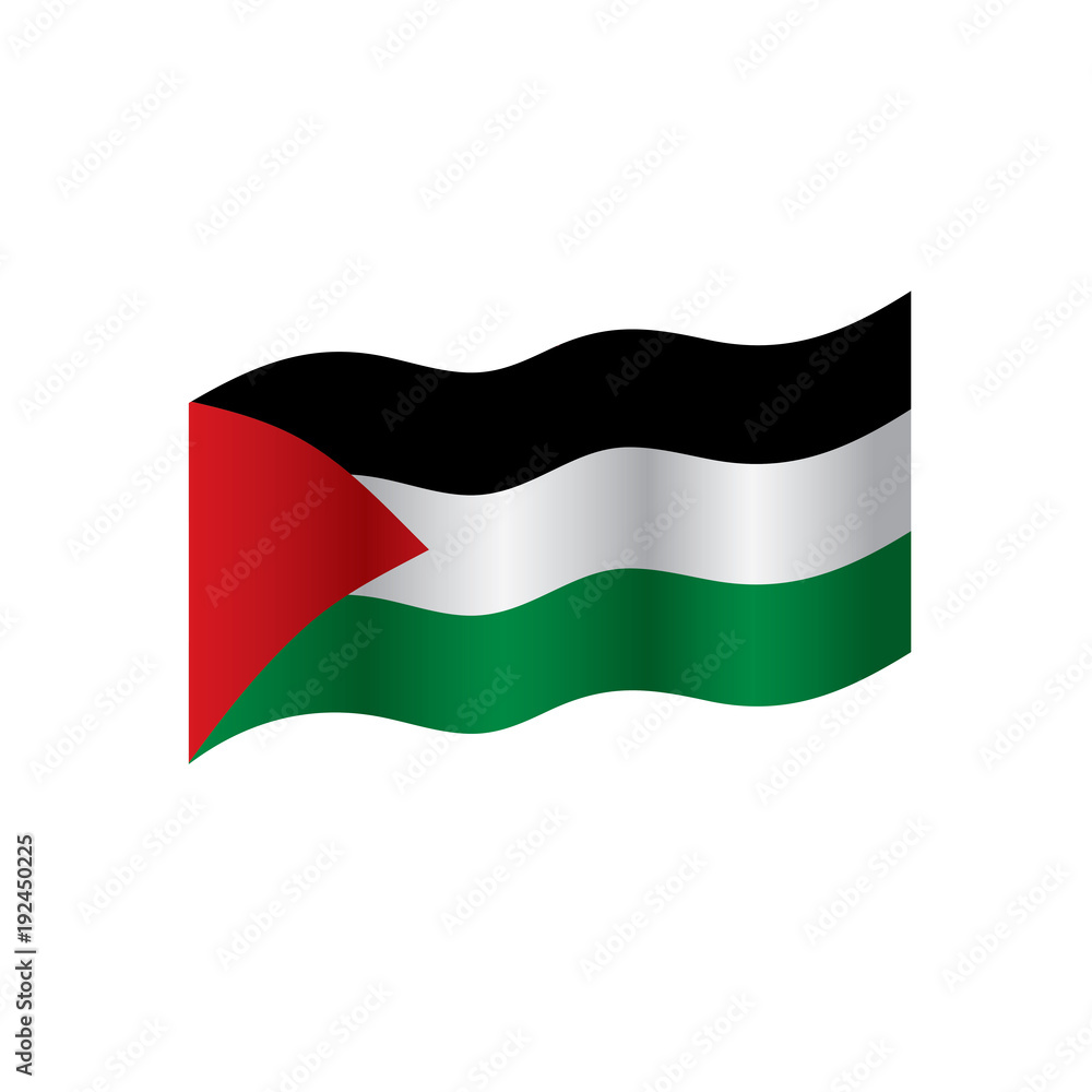 Palestine flag, vector illustration Palestine flag, vector illustration