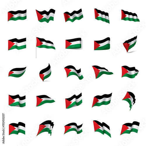 Palestine flag, vector illustration