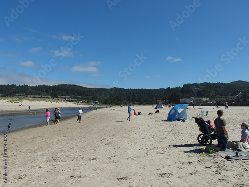 Beautiful landscape of Cannon Beach in Oregon