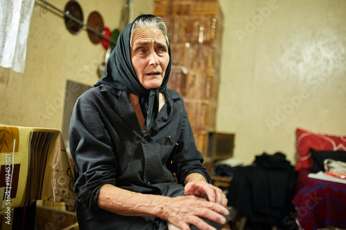 Old woman indoor