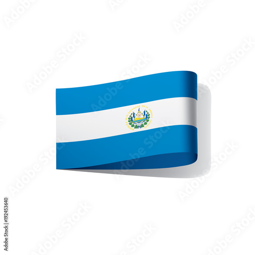 Salvador flag, vector illustration