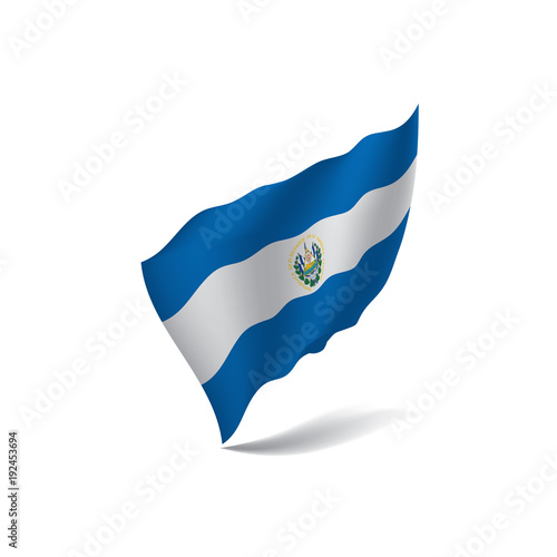 Salvador flag, vector illustration