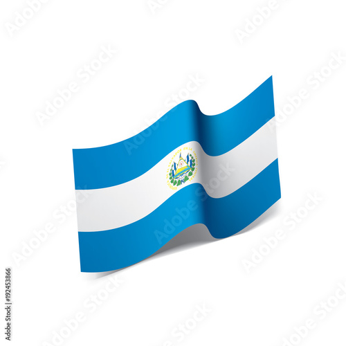 Salvador flag, vector illustration