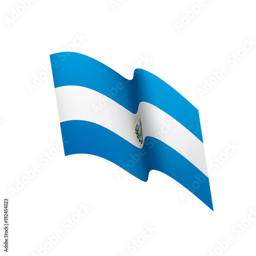 Salvador flag, vector illustration