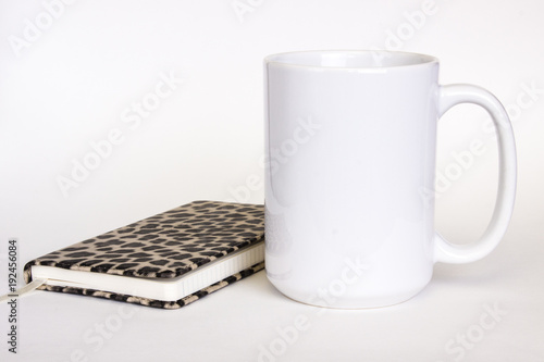 15 oz white ceramic mug mockup, white photo feminine style photo