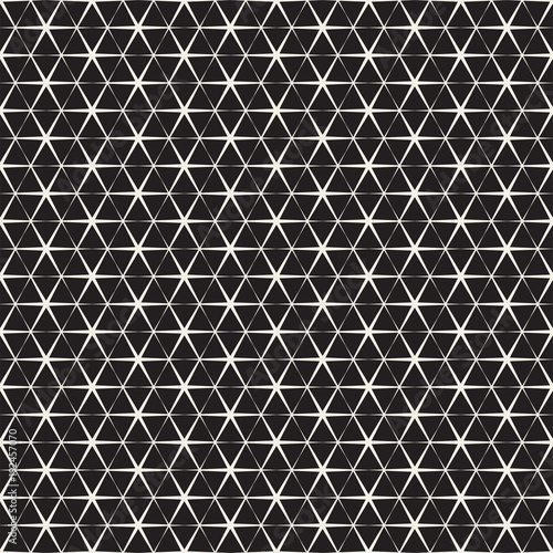 Vector seamless pattern. Modern stylish texture. Geometric striped ornament. Monochrome lattice