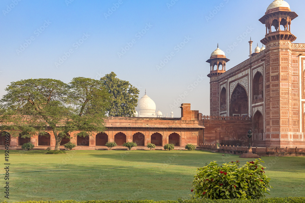 Great Gate, main entrance to Taj Mahal, Agra, Uttar Pradesh, India