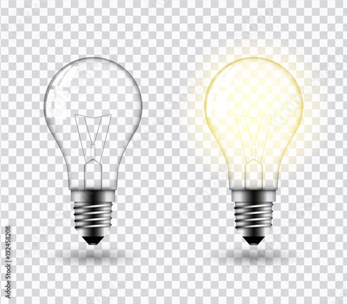 Light bulb vector.
