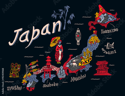 Illustrated map