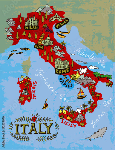 Illustrated map