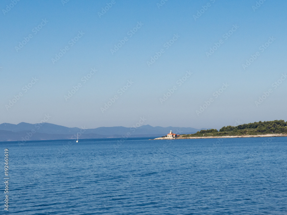 Obraz premium Beautiful landscape of Hvar in the morning