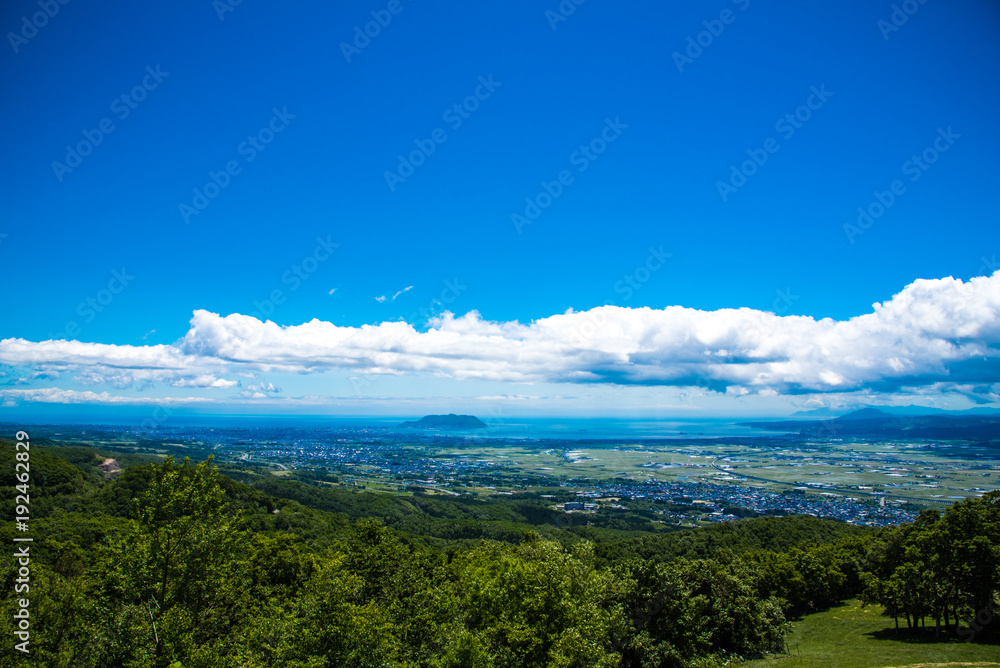 城岱牧場展望台からの眺め　北海道