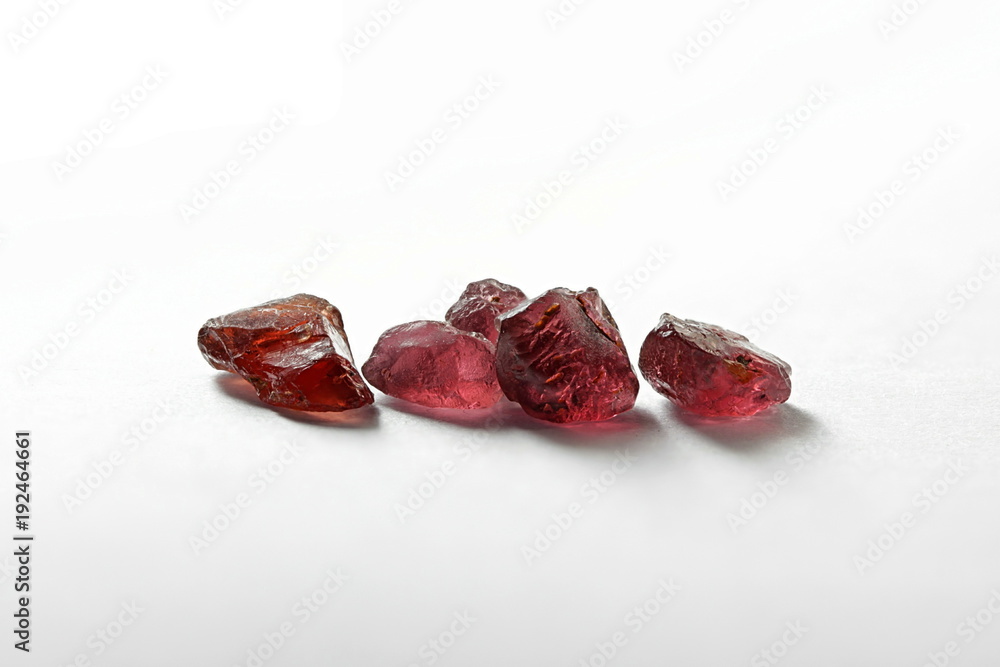 Gem quality garnet, almandine, from Lapland Gem quality garnet, almandine, from Lapland