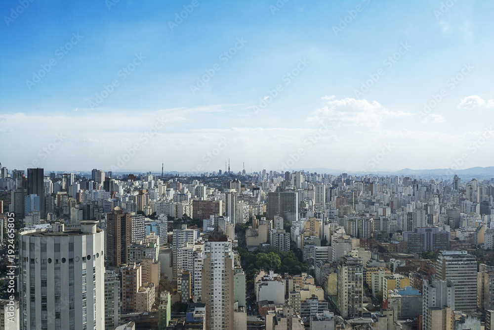 Obraz premium Skyline of Sao Paulo city, Brazil
