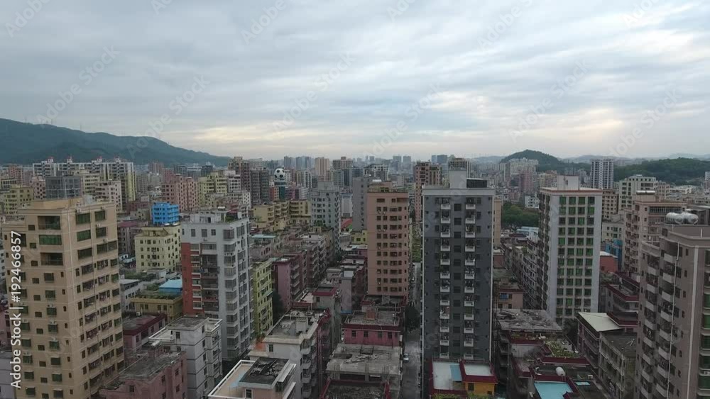 Longhua center ariel view in shenzhen, china Longhua center ariel view in shenzhen, china
