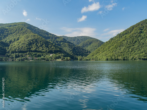 Enormous beautiful lake on river pliva near Jajce © Michal