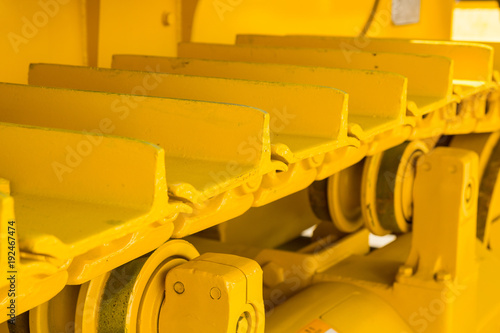 Picture of a part of a tractor caterpillar