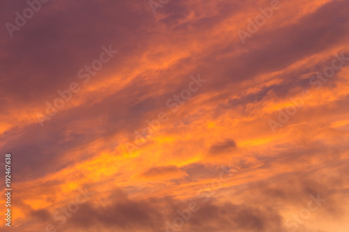 Beautiful sunset sky © olyasolodenko