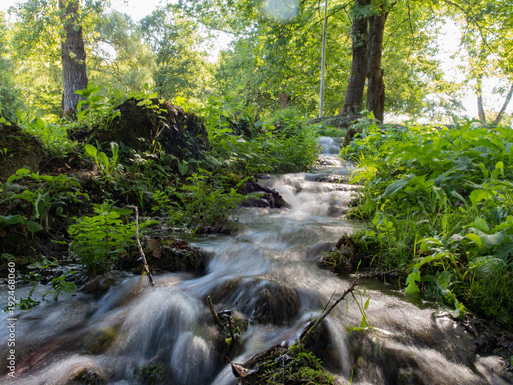 Obraz premium Beautiful unique Jajce watermills in Bosna and Hercegovina