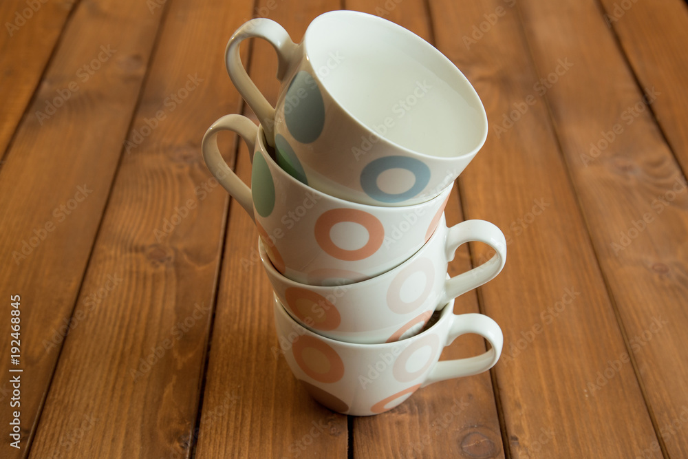 beautiful mugs on the table beautiful mugs on the table