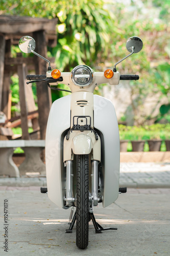 Vintage motorcycle.Retro style. photo