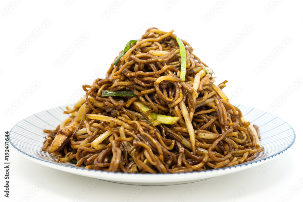 asian food fried noodle on the table asian food fried noodle on the table