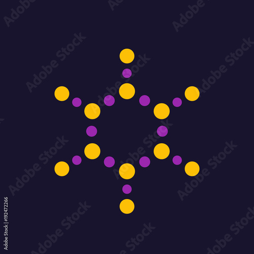 molecule vector logo element